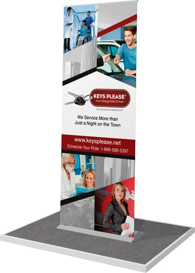 deluxe portable banner stand made in Calgary, Alberta