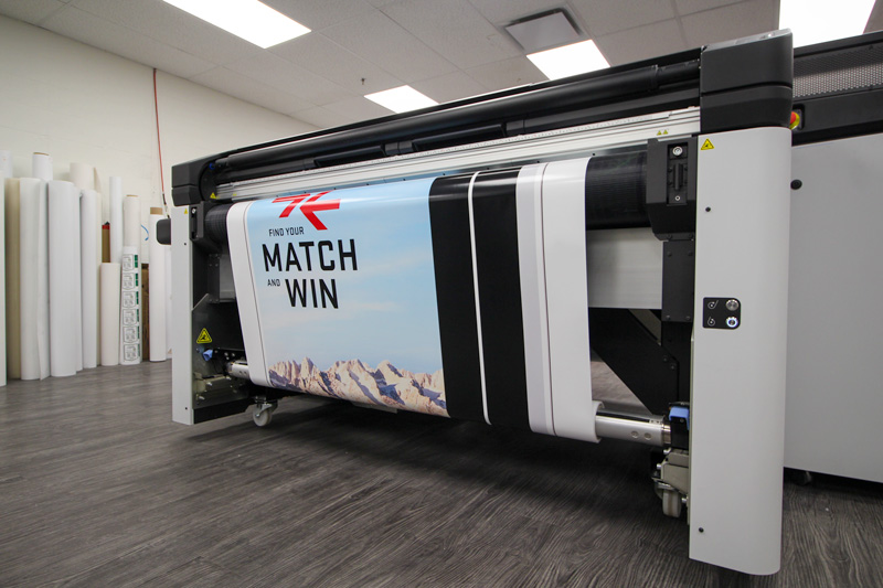 large scale HP printer that can produce large-format-graphics in Calgary, Alberta.